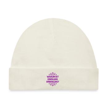 die lieben Silben - Baby Premium Organic Mütze - Naturweiß - Vorne