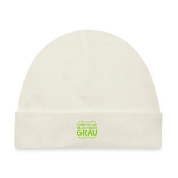 so entsteht grau - Baby Premium Organic Mütze - Naturweiß - Vorne