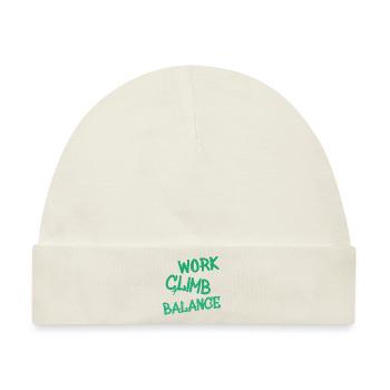 work climb balance - Baby Premium Organic Mütze - Naturweiß - Vorne