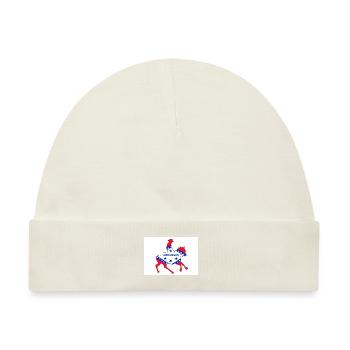 Arkansas Staatsflagge Cowboy - Baby Premium Organic Mütze - Naturweiß - Vorne