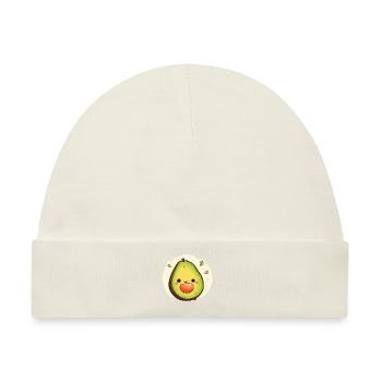 Glückliche Avocado mit Kern - Baby Premium Organic Mütze - Naturweiß - Vorne