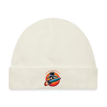 Surfing the Solar Winds Tee - Baby Premium Organic Mütze - Naturweiß - Vorne