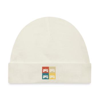 Retro-Vintage-Konsole - Baby Premium Organic Mütze - Naturweiß - Vorne