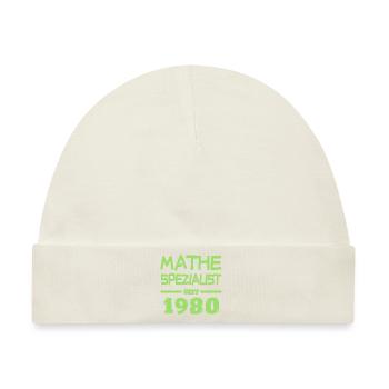 1980 - Baby Premium Organic Mütze - Naturweiß - Vorne