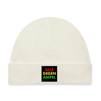 Alle gegen ampel - Baby Premium Organic Mütze - Naturweiß - Vorne