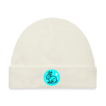 Hase Ostern Symbol - Baby Premium Organic Mütze - Naturweiß - Vorne