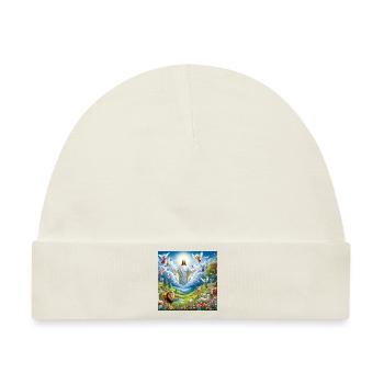 Jesus kommt wieder - Baby Premium Organic Mütze - Naturweiß - Vorne