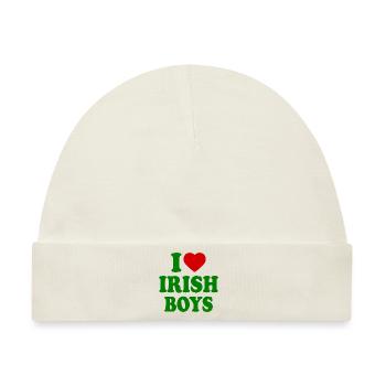 I love irish boys - Baby Premium Organic Mütze - Naturweiß - Vorne