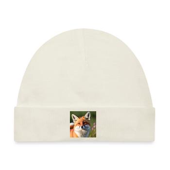 schlauer Fuchs - Baby Premium Organic Mütze - Naturweiß - Vorne