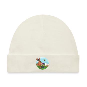 Osterhase - Baby Premium Organic Mütze - Naturweiß - Vorne
