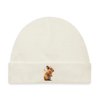 Rennmaus - Baby Premium Organic Mütze - Naturweiß - Vorne