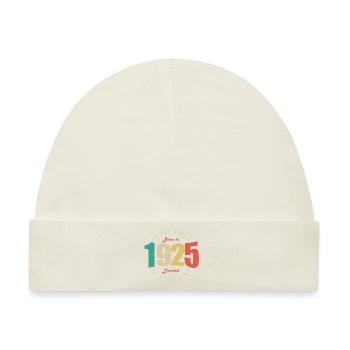 1925 Vintage Retro Geburtstagsgeschenk 1925 - Baby Premium Organic Mütze - Naturweiß - Vorne