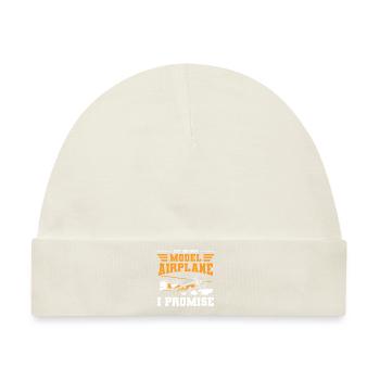 Modellflug Modellflieger Modellbau Fernsteuerung - Baby Premium Organic Mütze - Naturweiß - Vorne
