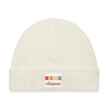 Modellflug Modellfliegen Modellbau - Baby Premium Organic Mütze - Naturweiß - Vorne