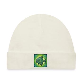 Fischer fisch Fisch - Baby Premium Organic Mütze - Naturweiß - Vorne