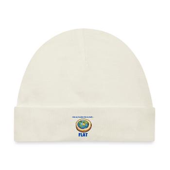 Flat Earth Pancake - Baby Premium Organic Mütze - Naturweiß - Vorne