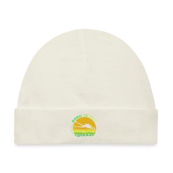 Geboren zum Tauchen - Baby Premium Organic Mütze - Naturweiß - Vorne