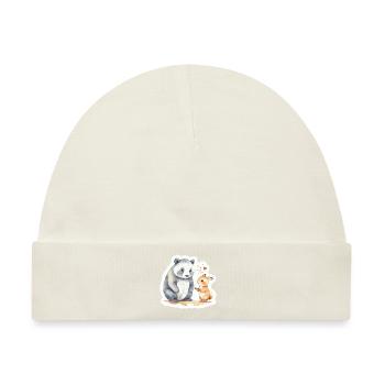 Tierliebe - Baby Premium Organic Mütze - Naturweiß - Vorne