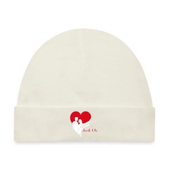Love Emblem Unity - Baby Premium Organic Mütze - Naturweiß - Vorne