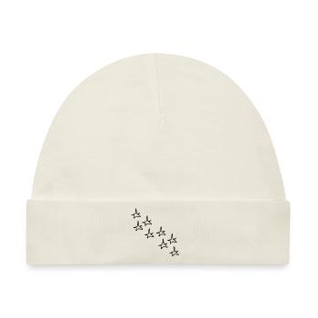 Sterne Stern formen form symbol - Baby Premium Organic Mütze - Naturweiß - Vorne
