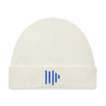 Sound Paint Bars - Baby Premium Organic Mütze - Naturweiß - Vorne
