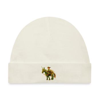 Kobold reitet auf Einhorn - Baby Premium Organic Mütze - Naturweiß - Vorne