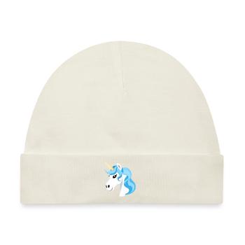 Regenbogen Einhorn Unicorn Rainbow Pferd LGBTQ 1 - Baby Premium Organic Mütze - Naturweiß - Vorne