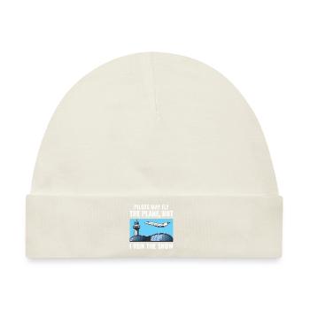 Fluglotse ATC Aviation Humor Flugzeug - Baby Premium Organic Mütze - Naturweiß - Vorne