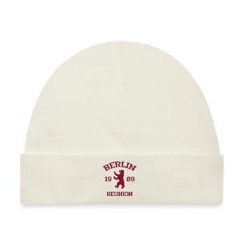Berlin - 1989 - Reunion - Berliner Bär - Baby Premium Organic Mütze - Naturweiß - Vorne