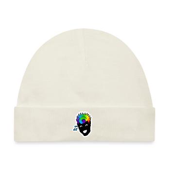 Laughing mao : Sticky Queer Pride - Baby Premium Organic Mütze - Naturweiß - Vorne