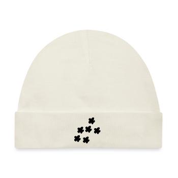 Blume muster Pflanze Symbol Natur blumen - Baby Premium Organic Mütze - Naturweiß - Vorne