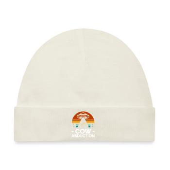 Kuh Muh Nutztier - Baby Premium Organic Mütze - Naturweiß - Vorne