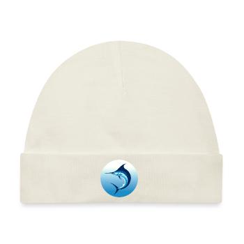 Eleganter Marlin - Baby Premium Organic Mütze - Naturweiß - Vorne