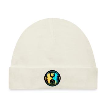Yin-Yang-Harmonie - Baby Premium Organic Mütze - Naturweiß - Vorne