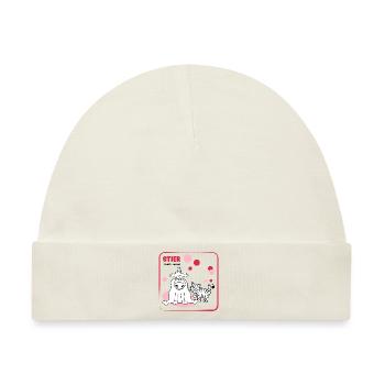 Sternzeichen Stier - Baby Premium Organic Mütze - Naturweiß - Vorne
