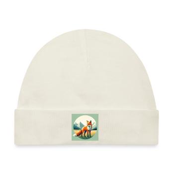 Fuchs - Baby Premium Organic Mütze - Naturweiß - Vorne
