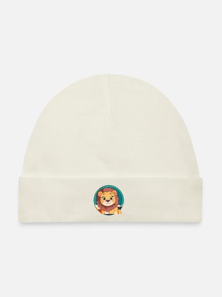 Loewe Löwen - Baby Premium Organic Mütze - Naturweiß