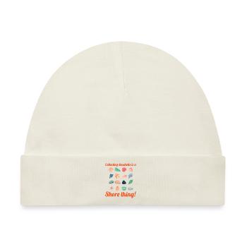 Muscheln Sammler Strandräuber Muschel Ozean - Baby Premium Organic Mütze - Naturweiß - Vorne