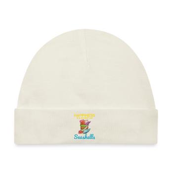 Muscheln Sammler Strandräuber Muschel Ozean - Baby Premium Organic Mütze - Naturweiß - Vorne