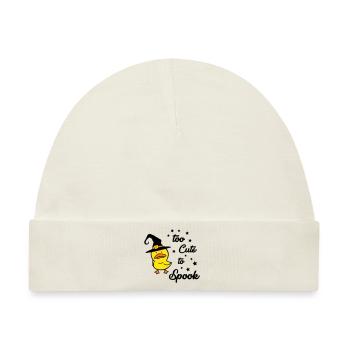 too cute to spook 02 - Baby Premium Organic Mütze - Naturweiß - Vorne