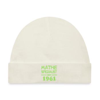 Mathespezialist 1961 - Baby Premium Organic Mütze - Naturweiß - Vorne