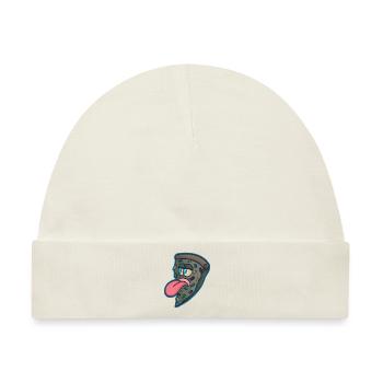 Pizzastück Pizzeria - Baby Premium Organic Mütze - Naturweiß - Vorne