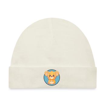 Maus Mäuschen Nagetier - Baby Premium Organic Mütze - Naturweiß - Vorne