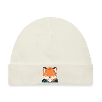 Fuchs Fox Waldbewohner - Baby Premium Organic Mütze - Naturweiß - Vorne