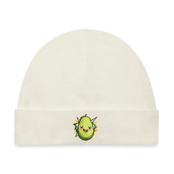 Avocado Veganer Gesundes Essen - Baby Premium Organic Mütze - Naturweiß - Vorne