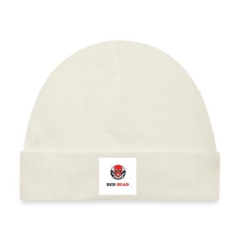 Roter Kopf - Baby Premium Organic Mütze - Naturweiß - Vorne