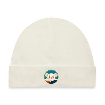 Mäuse Ratte Maus - Baby Premium Organic Mütze - Naturweiß - Vorne