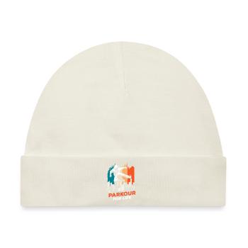 Freerunning Rennen Training Sportler - Baby Premium Organic Mütze - Naturweiß - Vorne
