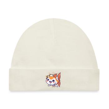 Fische Fischer Fischen - Baby Premium Organic Mütze - Naturweiß - Vorne