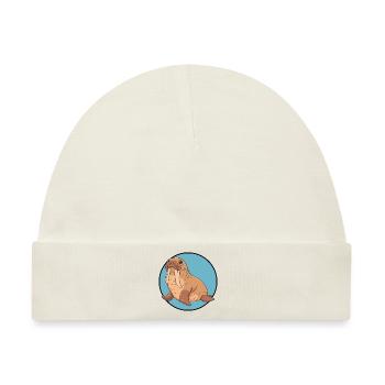 Walross Meeresbewohner Arktis - Baby Premium Organic Mütze - Naturweiß - Vorne